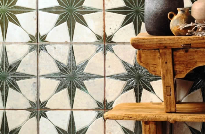 star pattern country farm tiles Australia
